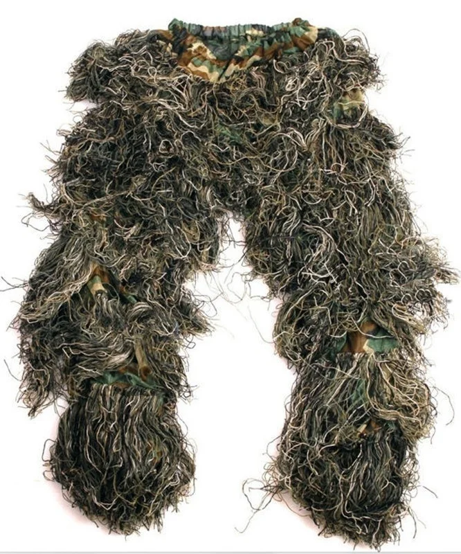 Охотничий Тактический джунгли камуфляж 3D ghillie Костюмы Охота Стрельба одежда камуфляж одежда бионический Тренировочный Набор