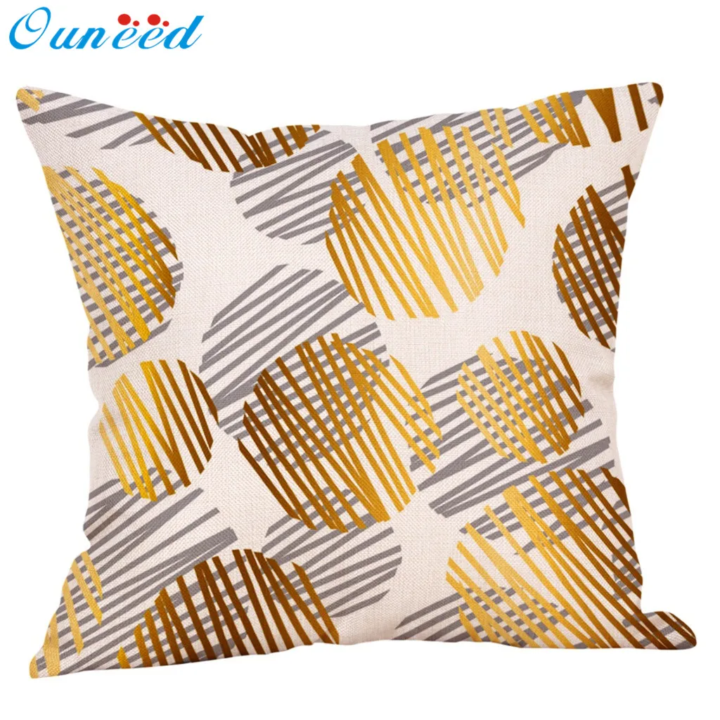Cotton Linen Rainbow Zebra Unicorn Animal Pillow Case Cushion