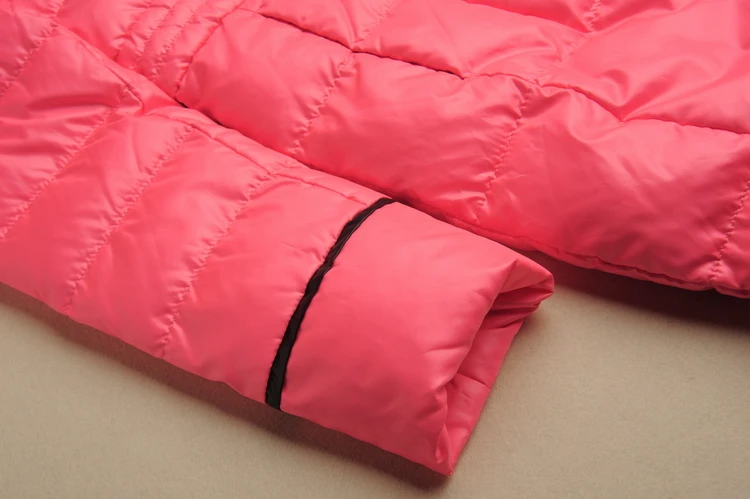 Women Bright Candy Colour Winter Coats Jackets Padded Warm Clothing For Young Women Long Jackets Adjustable Waist CH787 (6)