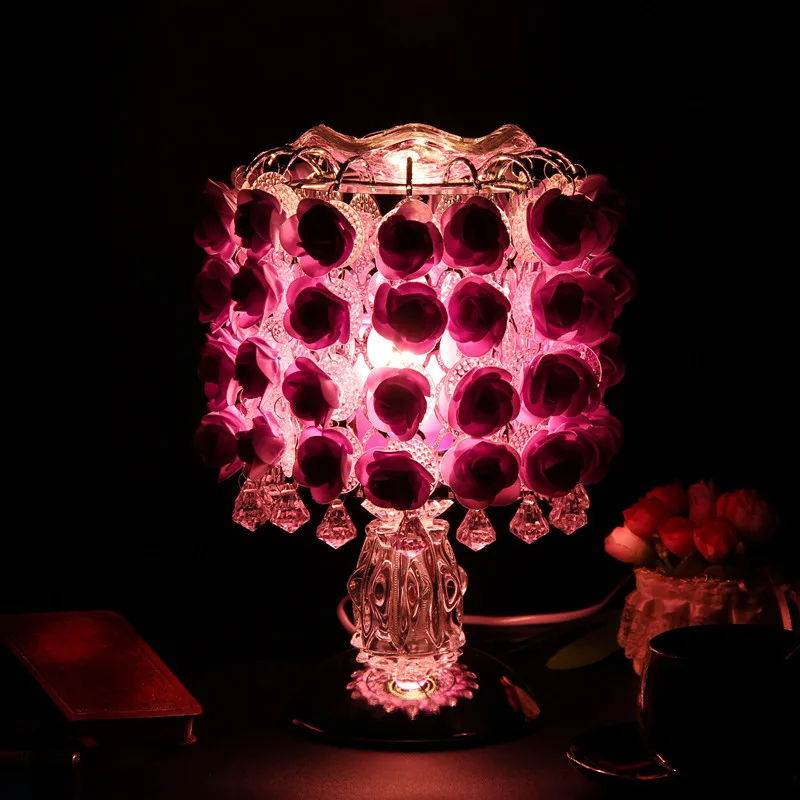 

AIMIHUO Rose fragrance light touch induction oil lamp, Valentine's day wedding ceremony and creative gift