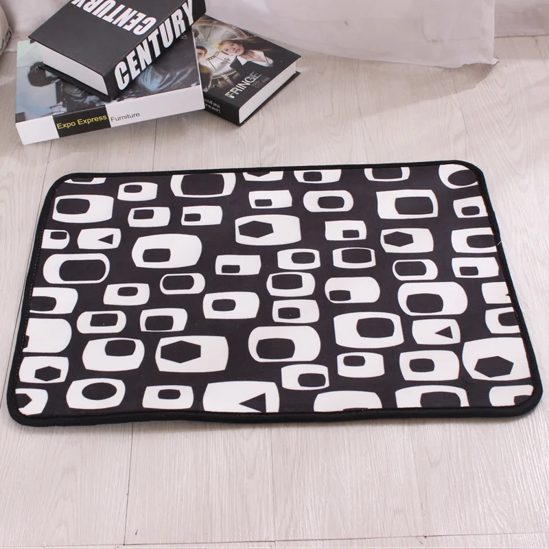 50x80 см черный, белый цвет мягкие удобные коврики Противоскользящие коврики Бэтмен мультфильм печатных ковры Ванная комната Кухня ковры коврики