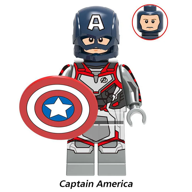 Legoing Captain Marvel Avengers Endgame Thanos Spiderman Antman Thor Iron Man War Machine Building Blocks Bricks Toys Legoing