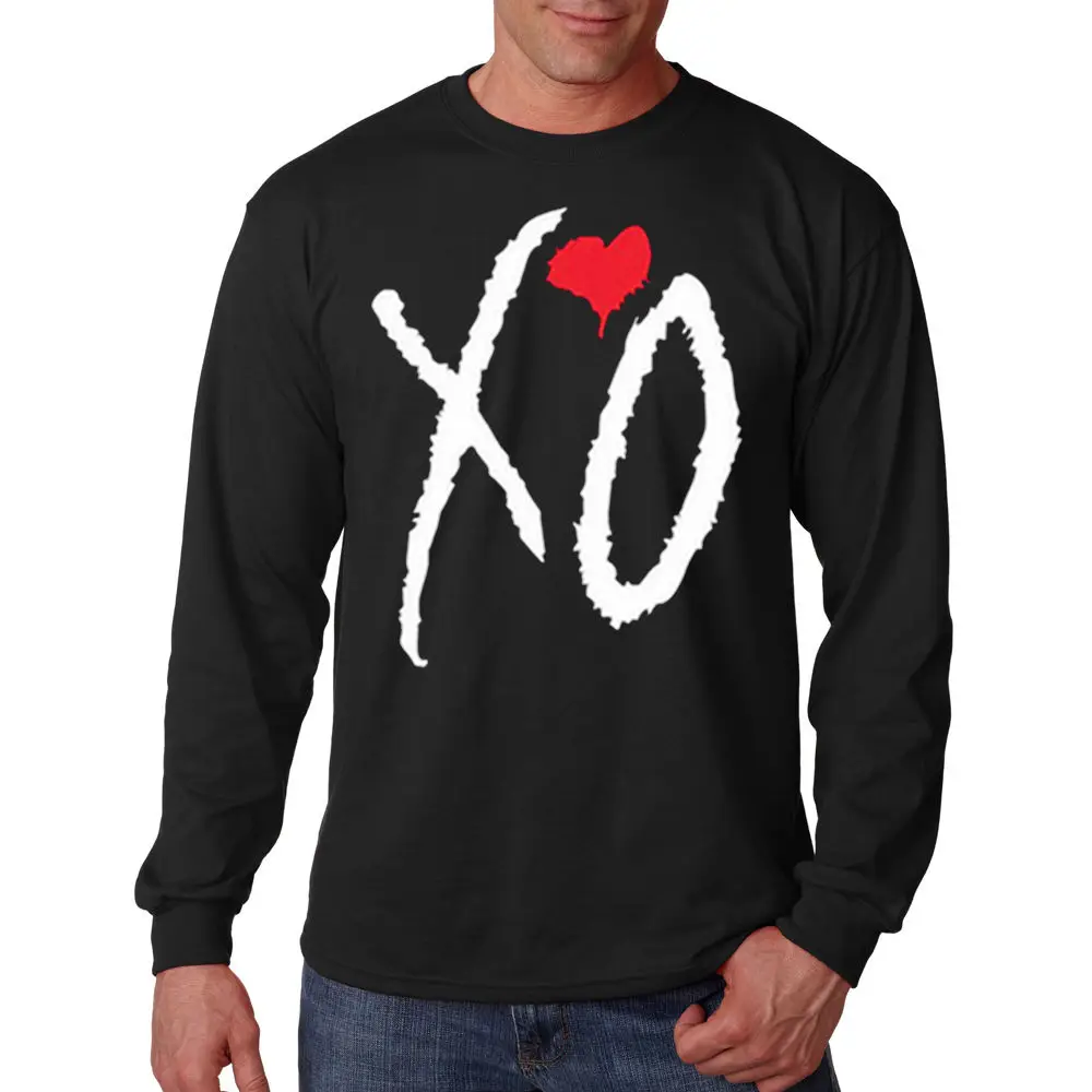 XO сердце Дрейк OVOXO выходные хип хоп любителей музыки с длинным рукавом Футболка