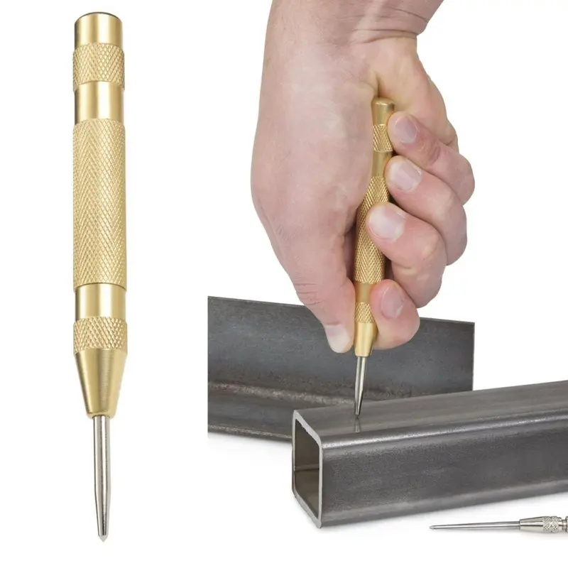 

Hight Quality 5 Inch Automatic Center Pin Punch Spring Loaded Marking Starting Holes Tools