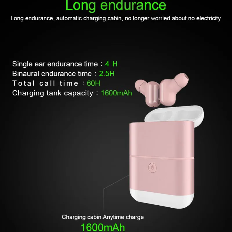 

Bluetooth Earphone Stereo Sound Wireless IPX5 Waterproof Earphone Built-in Mic Hands-free Calling Bluetooth TWS Earbuds