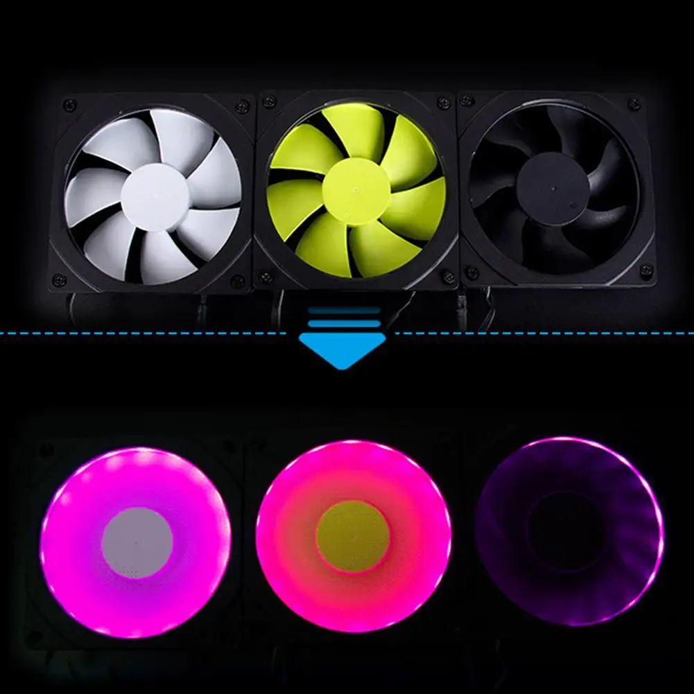 4 Pin Ультра тонкий 10 видов цветов RGB свет 18 LED кольцо Halo диафрагма для 120 мм