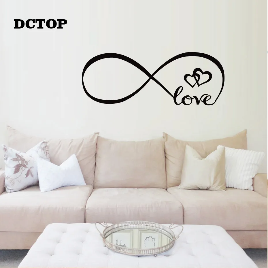 

Artistic Design Love Together Forever Positive quotes Sayings Wall Stickers Vinyl DIY Decals Home Decoration Living Room Bedroom