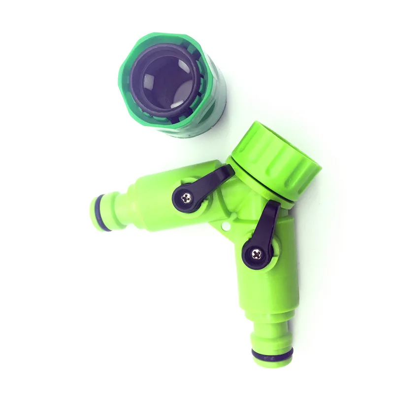 1pcs Garden Sprinkler Hose Connector Y Splitter Way Valve Adapter Quick