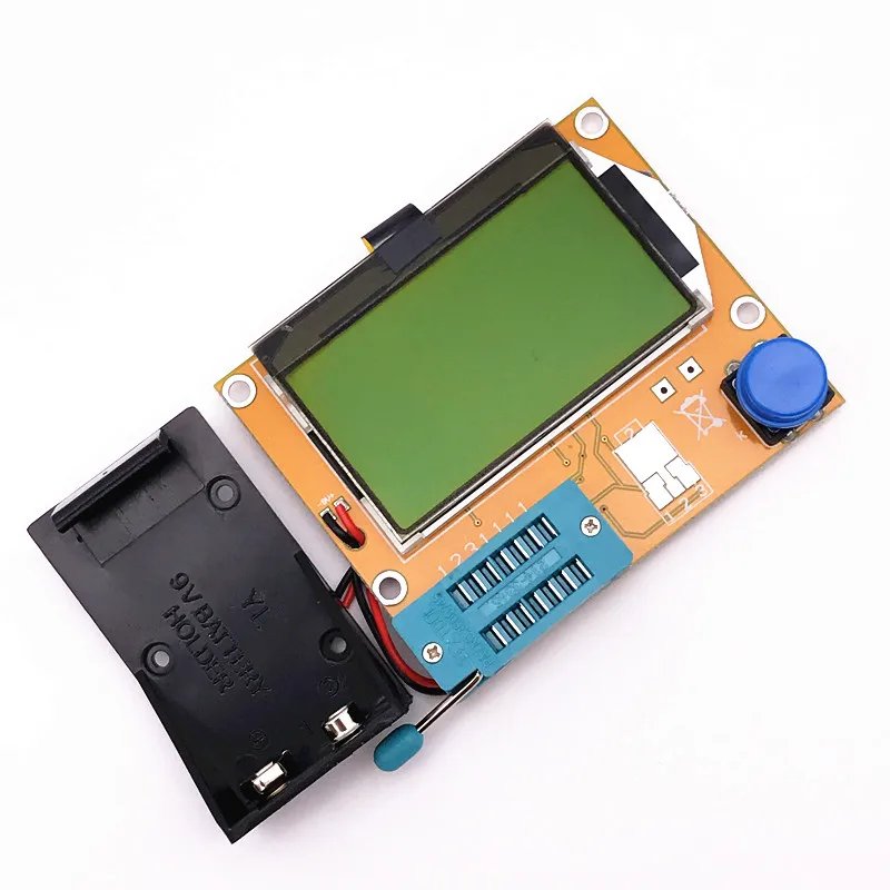 12864 lcd-ATmega328 Транзистор тестер Диод Триод Емкость ESR метр цифровой LC метр MOS NPN чехол(не аккумулятор