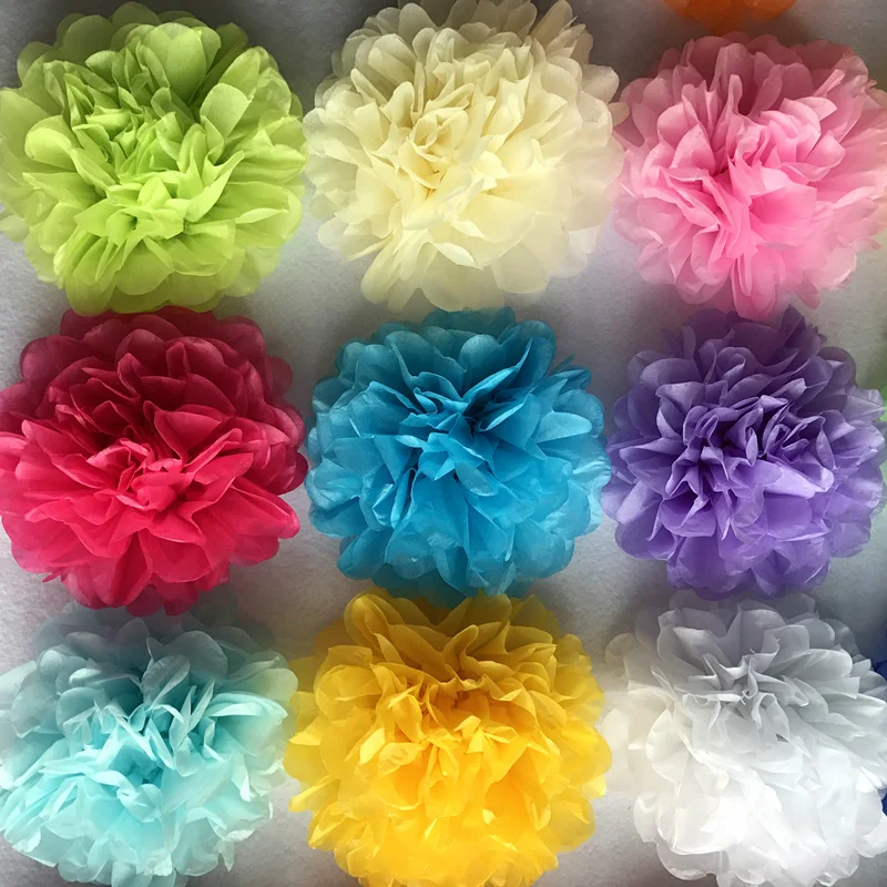 6inch Simulation Peony Flower DIY Tissue Paper Flower for Romantic Wedding Decoration Home Party Decorative Paper Flowers Balls