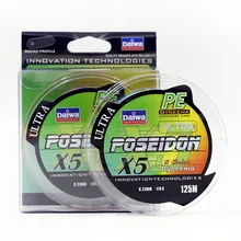 Daiwa 125 м 136.7yds PE 4 нити плетеная рыболовная леска каждый 5 м один цвет супер сильная PE Daiwa леска плетеная леска#0,4-#3,5