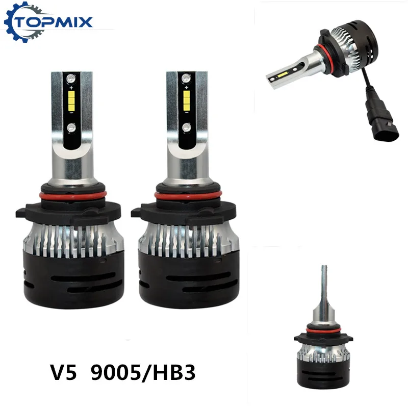 2018 New Arrival V5 Auto Headlight Bulb Kits Mini Size 9005 LED HB3 Car