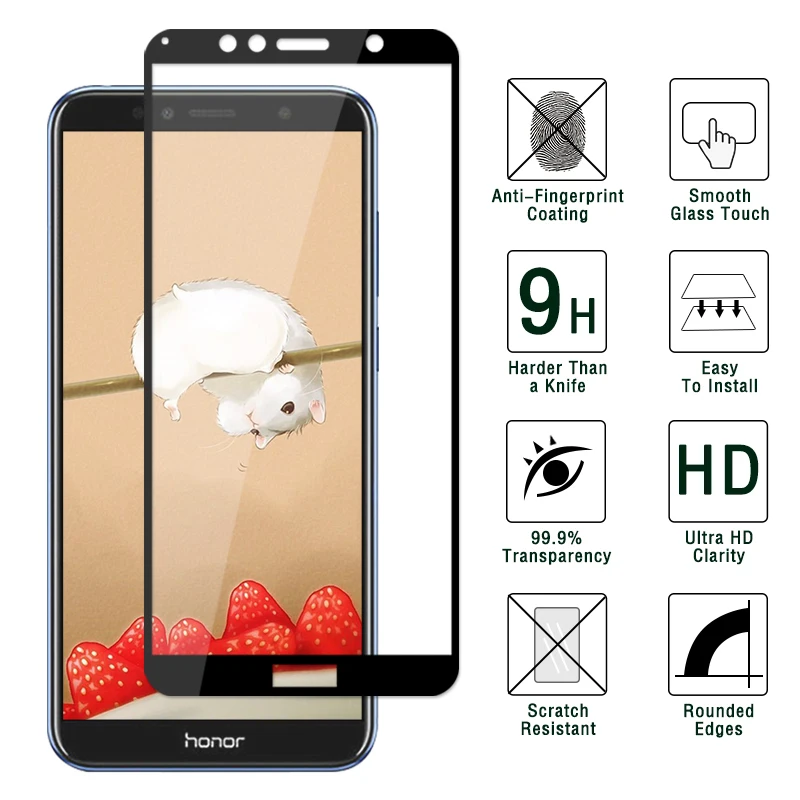 5 7 дюймов для Huawei Y6 2018 2.5D 9H жесткое защитное стекло полное покрытие пленка Capa