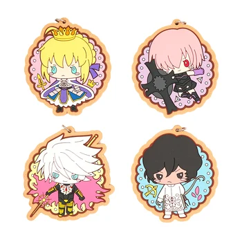 

Fate/Grand Order FGO Anime Saber Karna Matthew Kyrielight Biscuit Version Rubber Keychain