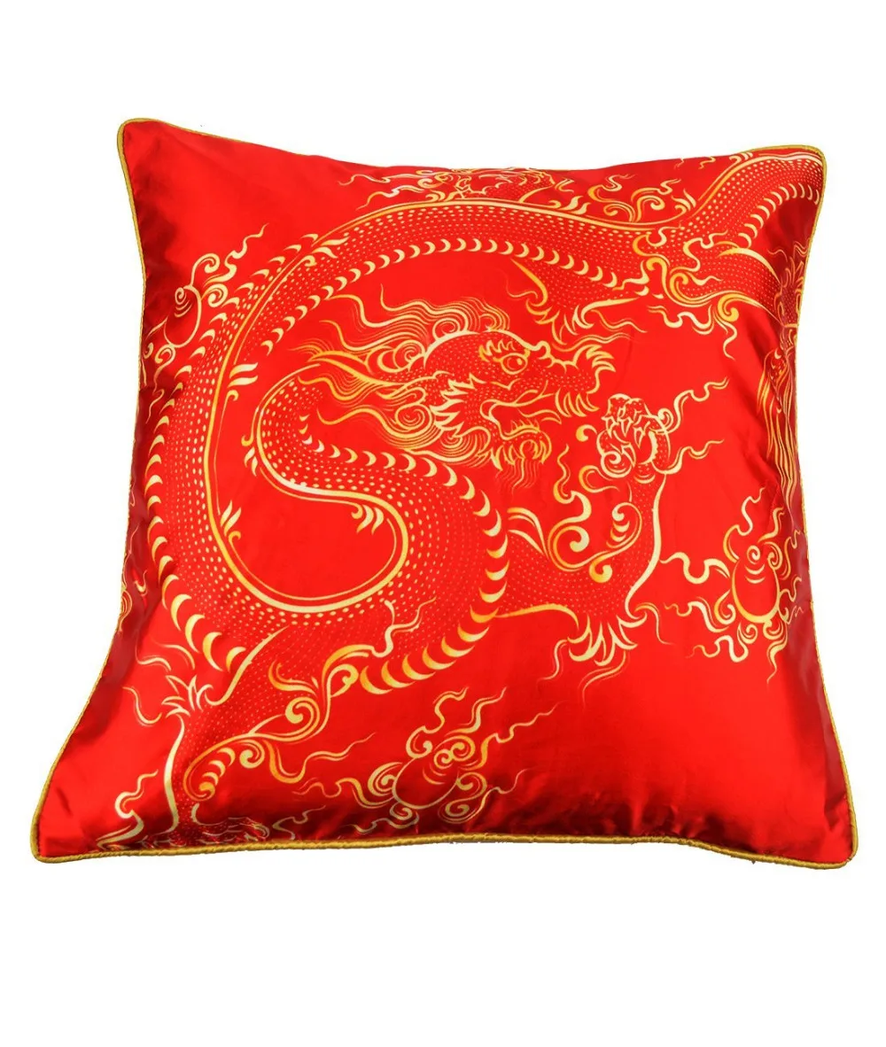 

2017 New Feng Shui Fire Dragon Cushion Cover (1 Pair) W2518
