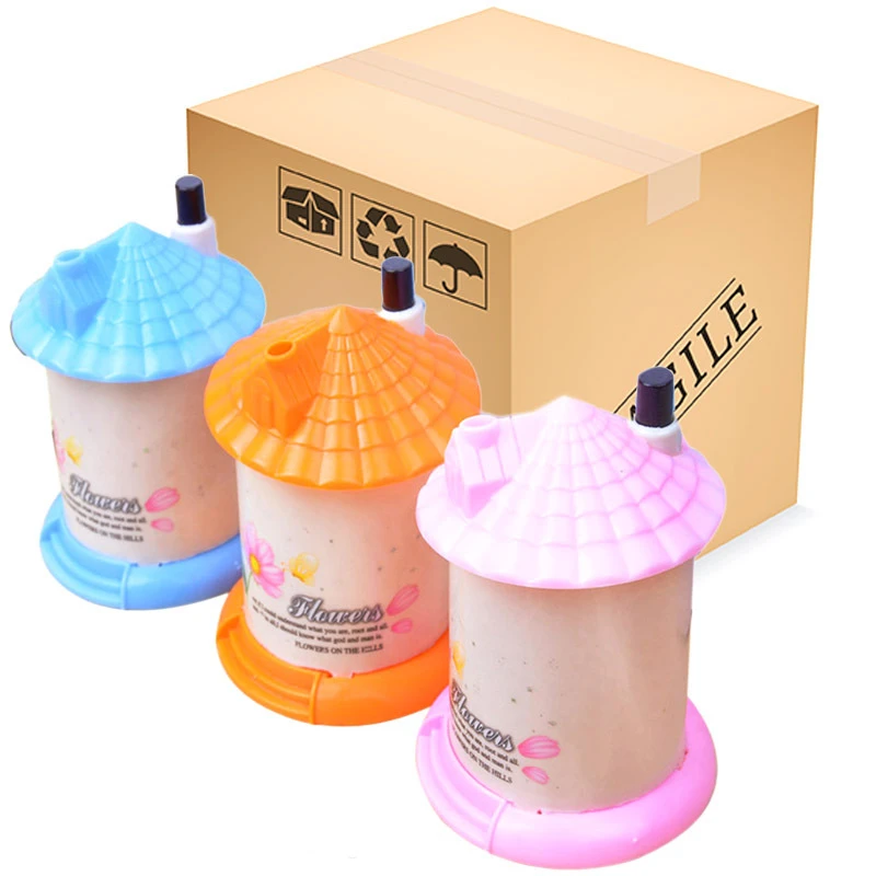 

New 1 Pcs Sweet House Shape Toothpick Holder Container Automatic Toothpick Storage Box Household Table Tooth Pick Dispenser