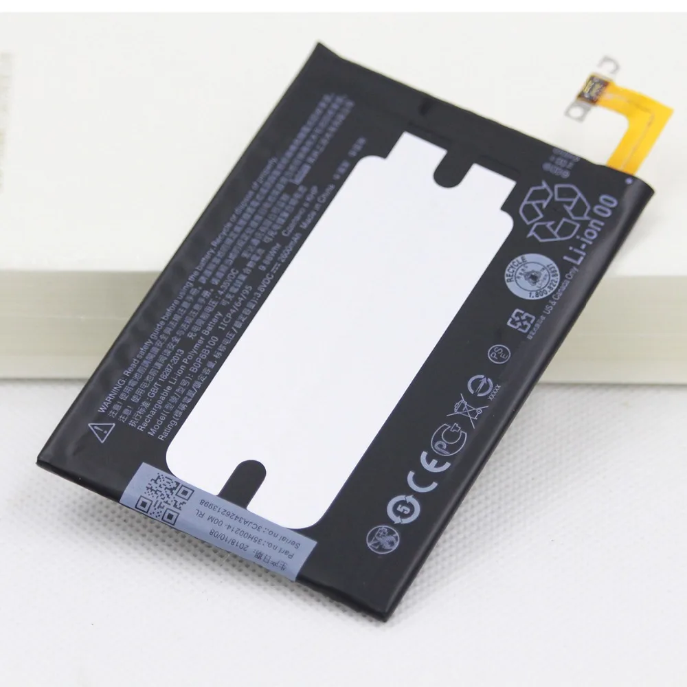 Bateria do Telefone para Htc Lote 2600mah Li-ion One m8 um 2 M8t M8x M8d e8 M8sw M8st M8sd Bop6b100 Bateria Móvel 20 B0p6b100 Pçs - 2 Baterias p/ telefone celular