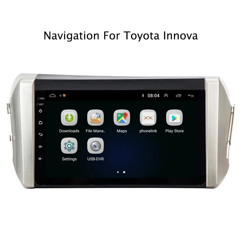 Excellent 9" 2.5D IPS Android 8.1 Car DVD GPS Player For Toyota Innova Car Radio Stereo Head Unit with Navigation 1