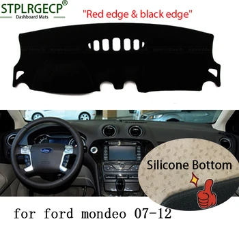 

Top Quality Double layer Dash Mat Dashmat Dashboard Cover Sun Shade Dash Board Cover Carpet for ford Mondeo car styling
