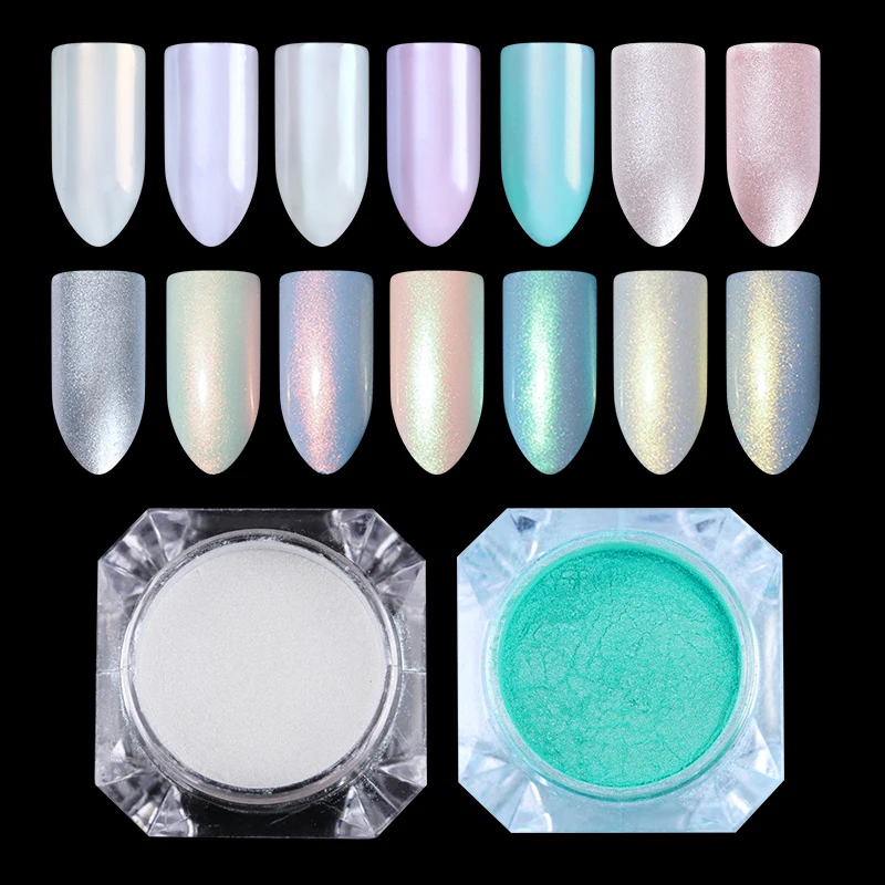 Ur Sugar Mermaid Pearl Nail Glitter Diamond Powder Pigment Diy Ur Sugar Mermaid Pearl Nail Glitter Diamond Powder Pigment Diy Shimmer Silver Art
