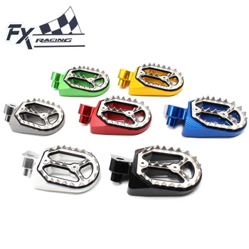 

CNC Aluminum Dirt Pit Bike Foot Peg Pedal Footpegs For Yamaha YZ85 YZ125 YZ250 YZF 250 450 YZF250 WR250F Pitbike Dirt Foot Pegs