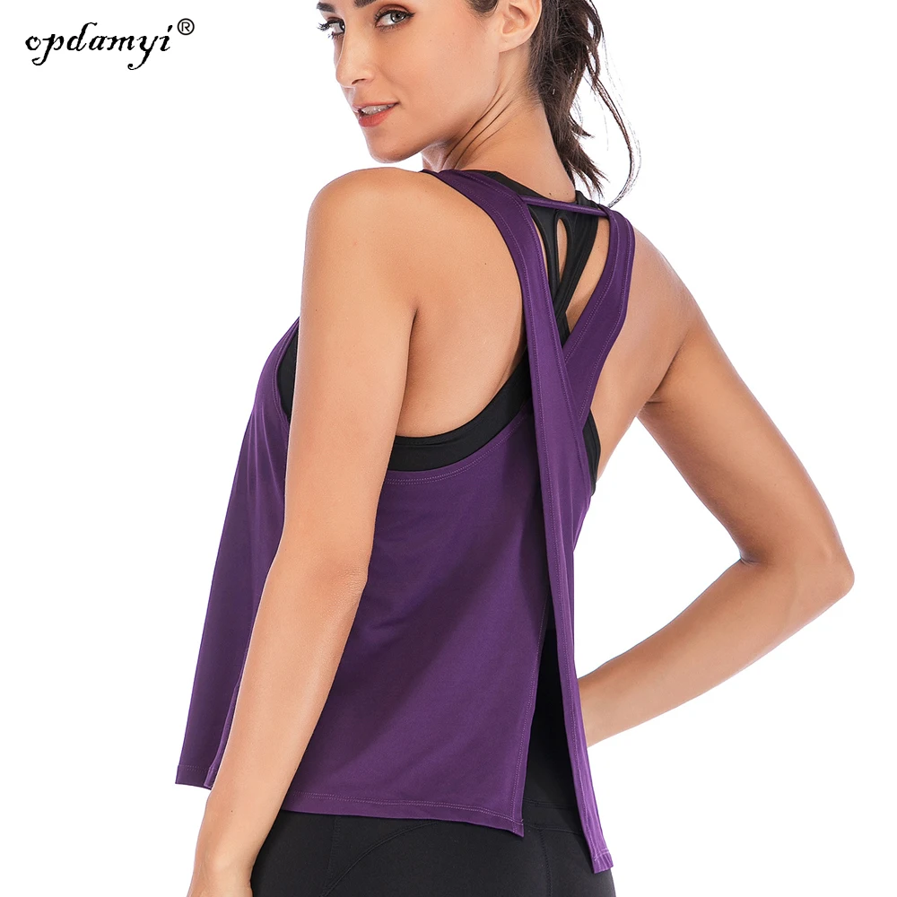 Женские сексуальные топы для йоги одежда тренировок топ OpenTank рубашки с завязками