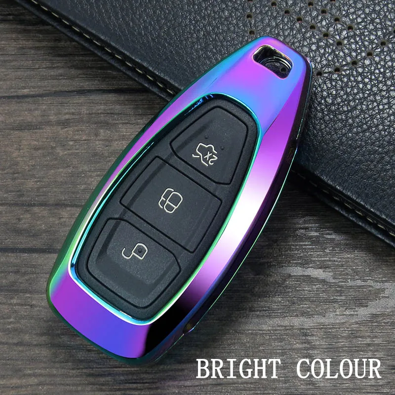 New Fashion Zinc Alloy Car Styling Key Remote Key Case Cover Key ring is For Ford Focus Fiesta Kuga C-Max Galaxy - Название цвета: type2