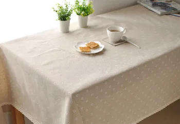 

Factory direct daisy flower coffee table linen table cloth drape universal super cheap hot models home decoration