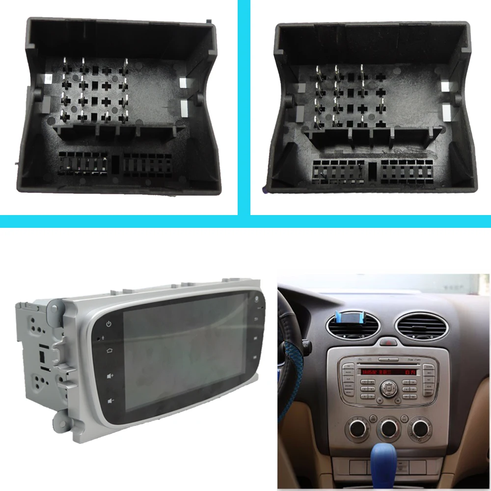 Cheap Android 8.1 for FORD / Focus / S-MAX / Mondeo / C-MAX / Galaxy GPS HD multimedia player map navigation WIFI BT MP3 RDS BT  2DIN 16