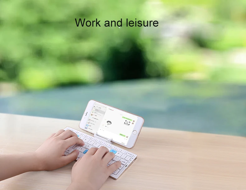Топ Мини клавиатура портативный складной bluetooth беспроводная клавиатура с возможностью зарядки для IOS и android планшетный ПК мобильный телефон OS win