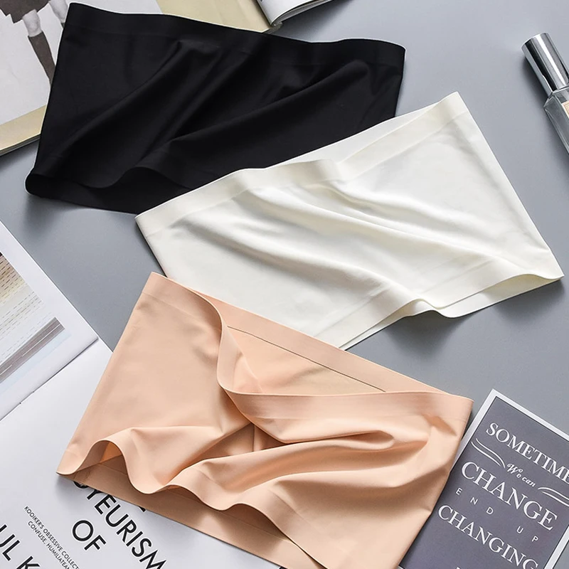 Summer Women Modal Bandeau Top Solid Breathable Strapless Bra Bandeau Soft Seamless Women Casual Tank Crop Tops Summer Women Modal Bandeau Top Solid Breathable Strapless Bra Bandeau Soft Seamless Women Casual Tank Crop Tops
