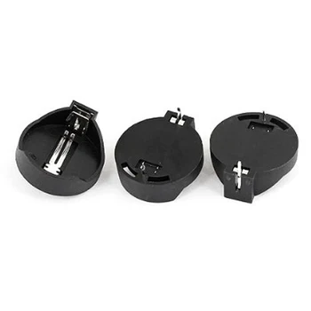 

RISE 10pcs Black Round Button Battery Holder Case for CR2032 2016 2025