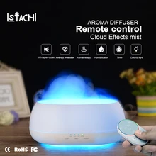 LSTACHi 500 мл увлажнитель воздуха дистанционное управление Морской туман древесины зерна Арома диффузор ночник масляный диффузор для ароматерапии