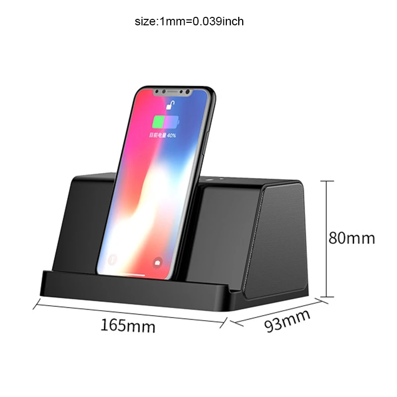 2 in 1 Bluetooth Speaker+10 W Fast Wireless