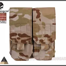 Военный ЭМЕРСОН Molle стиль моторизованных войск M4 двойной подсумок для магазинов Тактический средство для охоты дамская сумка мультикам засушливых EM9026MCAD