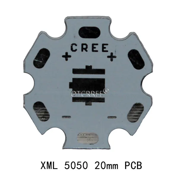 Cree XML2 XM-L2 XML T6 5050 светодиодный PCB Алюминий доска основа для отвода тепла пластины печатной платы 32/25/20/16 мм для DIY светильник - Испускаемый цвет: XML 5050 20mm PCB