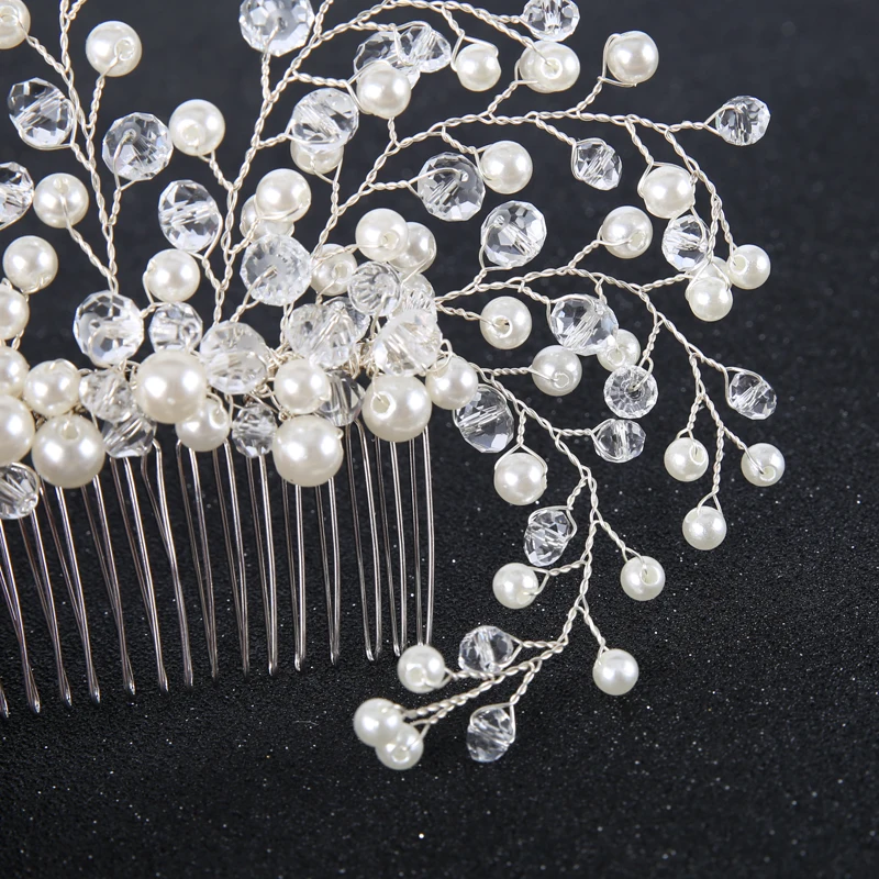 Pearl Crystal Hair Comb (2)