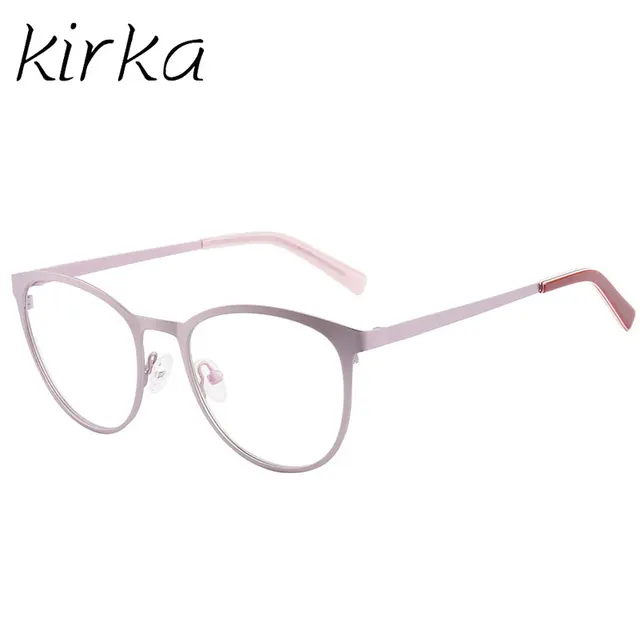 kirka metall rosa frauen cat eye brillen rahmen runde brillen mode kirka metall rosa frauen cat eye brillen rahmen runde brillen mode typ brillen runde rahmen glaser