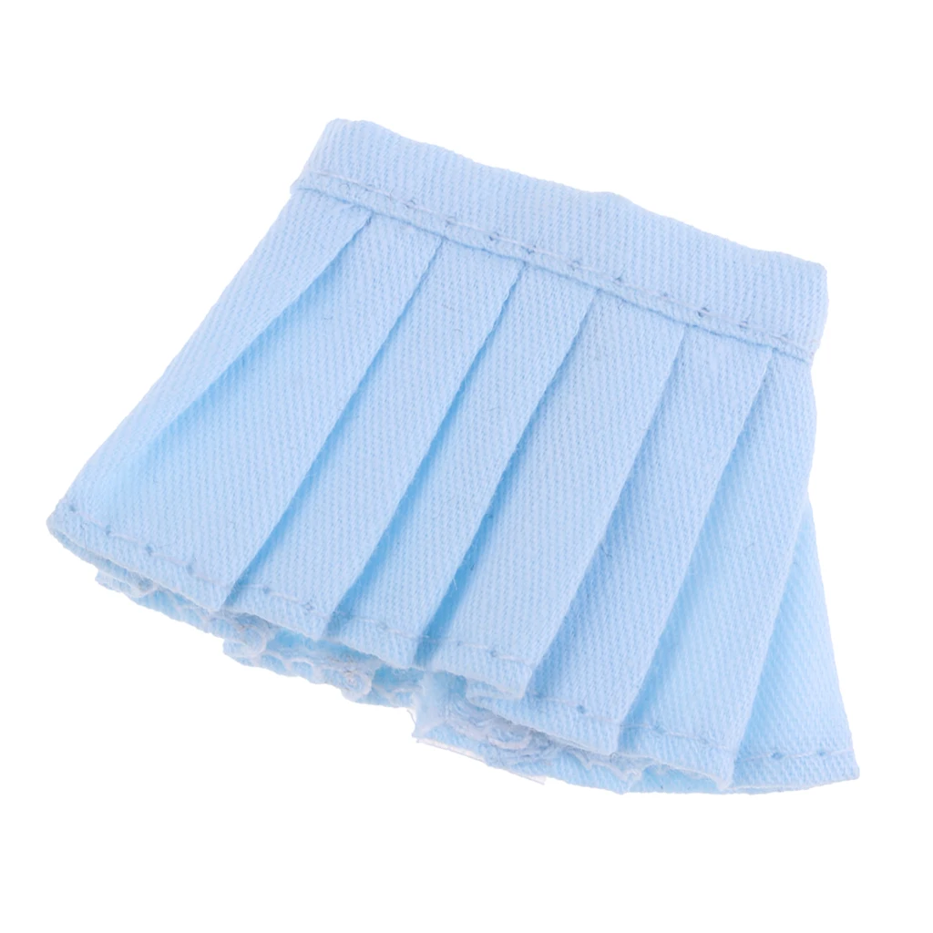 Cute Summer Pleated Mini Skirt Fits for 11cm OB11 Dolls Clothing Accessory