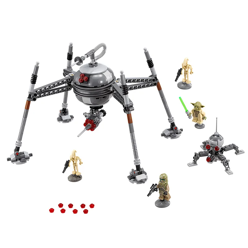 

320Pcs LEPIN 05025 Star Wars 7 Homing Spider Droid Figure Blocks Compatible Legoe Construction Building Toys For Children