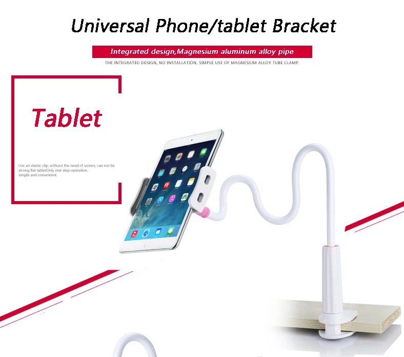 Универсальный 3,5 ''-11'' гибкий держатель для ленивых для мобильного телефона Подставка длинная рука кровать/зажим для стола кронштейн для iPhone/Xiaomi/samsung