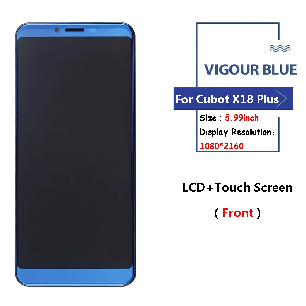 Хорошо протестирован для Cubot X18 Plus ЖК дисплей + панель сенсорного экрана