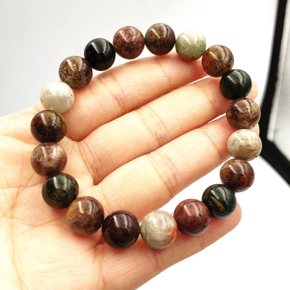 

100% Natural Colorful Phantom Quartz Bracelet Round Beads Women Lady Gift 11mm Gemstone Stretch Crystal Fashion Bracelets AAAAA