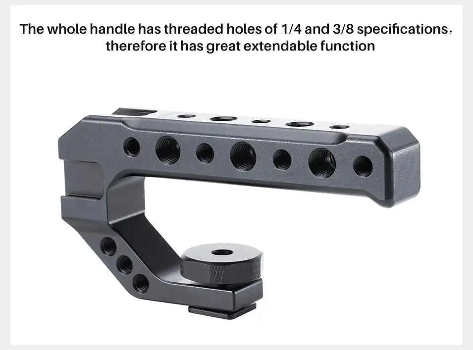 BEESCLOVER UURig R005 DSLR Camera Top Handle Grip Cold Shoe Adapter Mount Universal Handgrip for Sony Nikon Canon Pentax r25