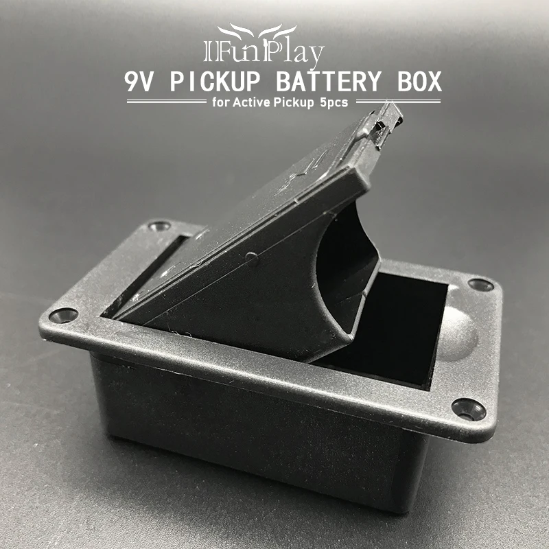 

5pcs 9V Pickup Battery Box Case Holder Cover Replacement for Active Guitar Bass Pickup High Quality Guitarra Accessories B Type