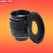 Fujian CCTV 50mm f1.7 Objectif à Monture C Pour Sony E: NEX3 NEX-C3 NEX-F3 NEX-5 NEX-5N NEX-5R NEX-5T NEX6 NEX7 A6000 A5000 VG20 VG30 V900