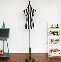wholesale Female flexible adjustable-mannequin for cloth,Half grid zebra stripe decorative realist animal body mannequin M00606 realist interviewing