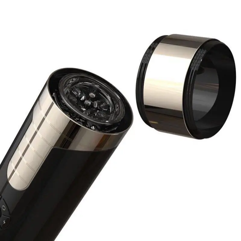 Large Fully Automatic Male Masturbator Powerful Rotation Telescopic Voice Interaction Sex Machine Real Vagina Sex Toys for Men