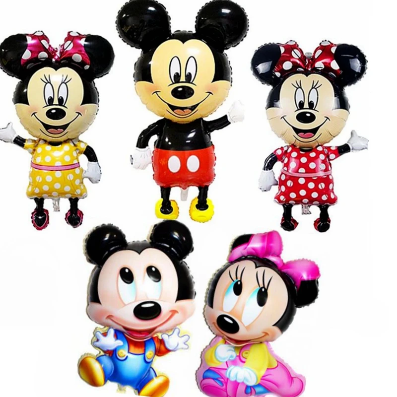 

Giant Bowknot Mickey Minnie Mouse Balloons Cartoon Foil Birthday Party Supplies Decoration Balloon Kids Baby boy girl Toys Big