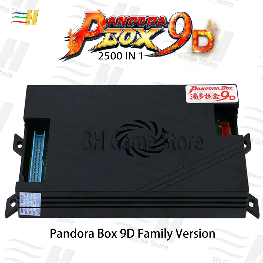 Pandora box 9d 2500 В 1 семейная версия материнская плата может 3P 4P игры usb подключение геймпад поддержка 3d tekken mortal kombat 1 2 3 4